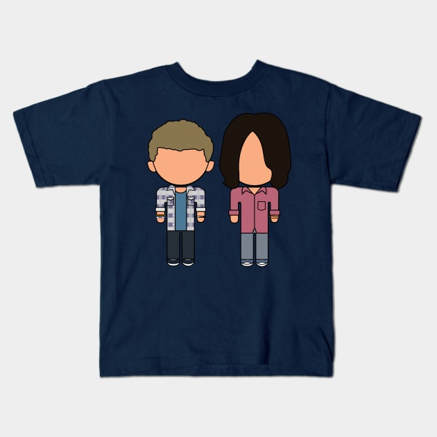 Bill and Ted Face The Icons - "Vector Eds" Kids T-Shirt by TwistedKoala